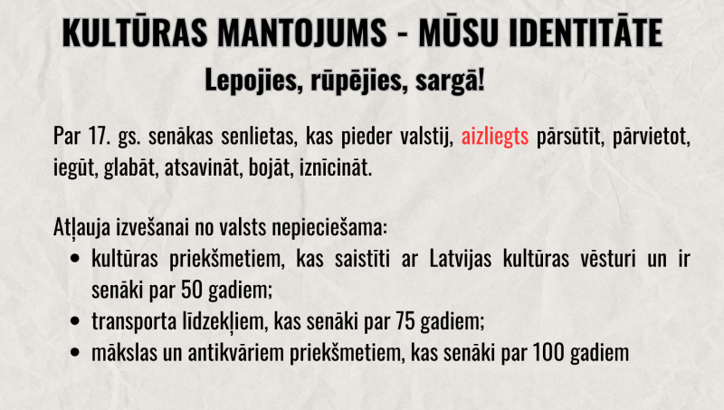 kultūras mantojums - mūsu identitāte